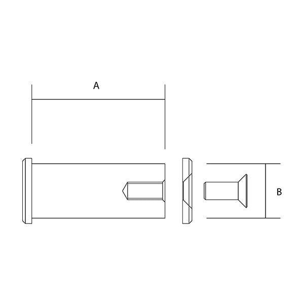 Double Headed Pin Dimensions
